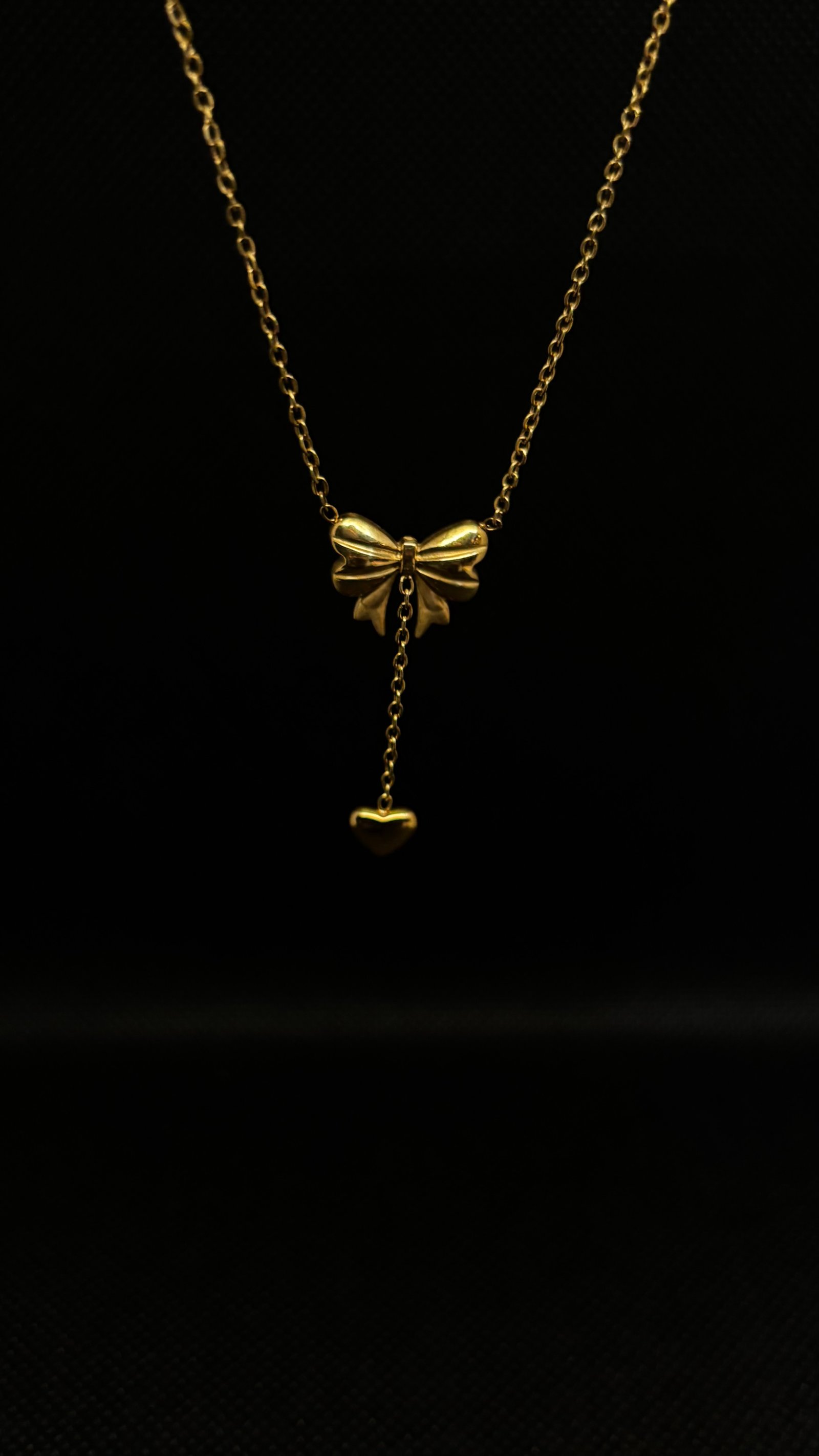 Drop Bow Necklace