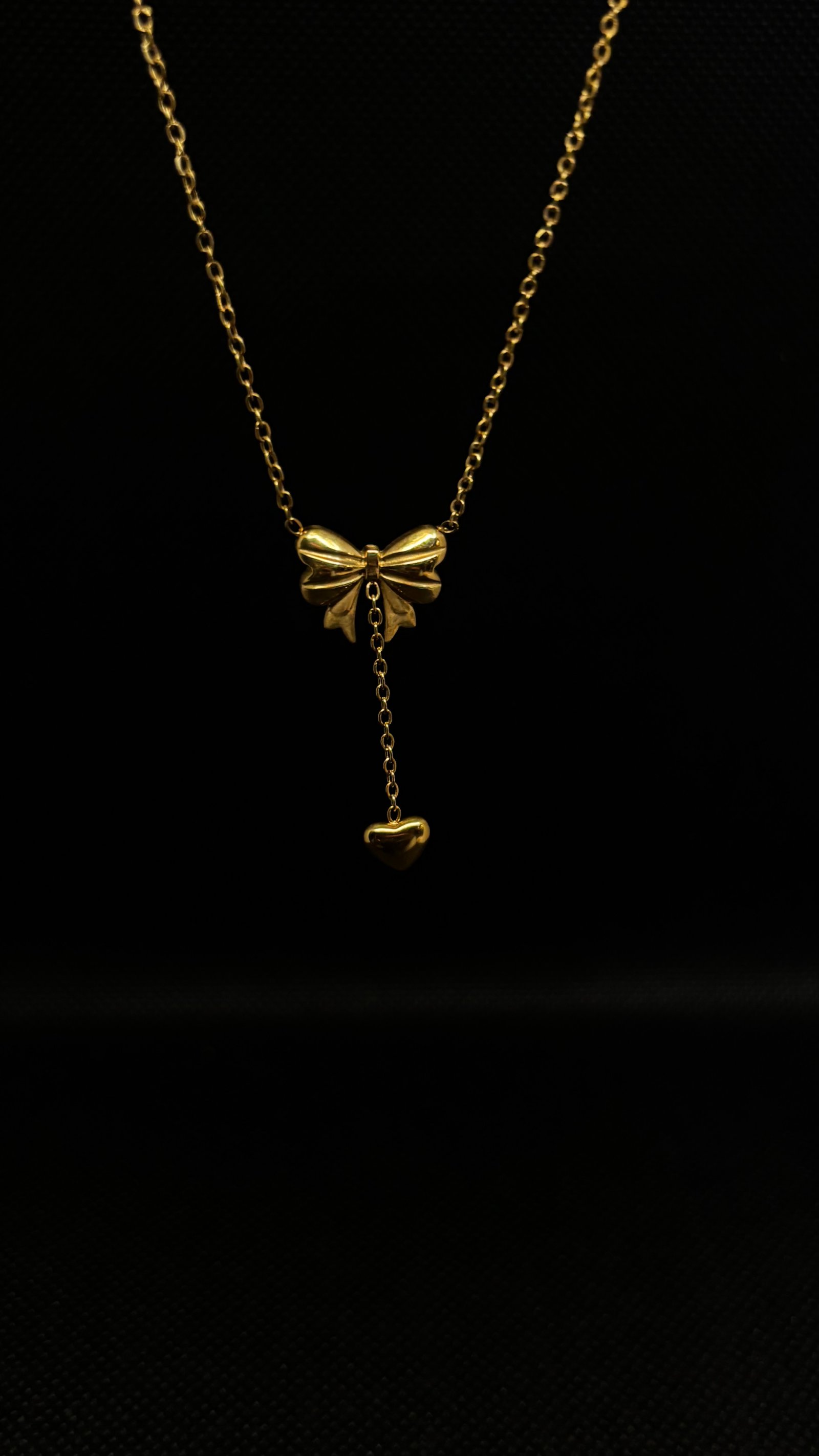 Drop Bow Necklace
