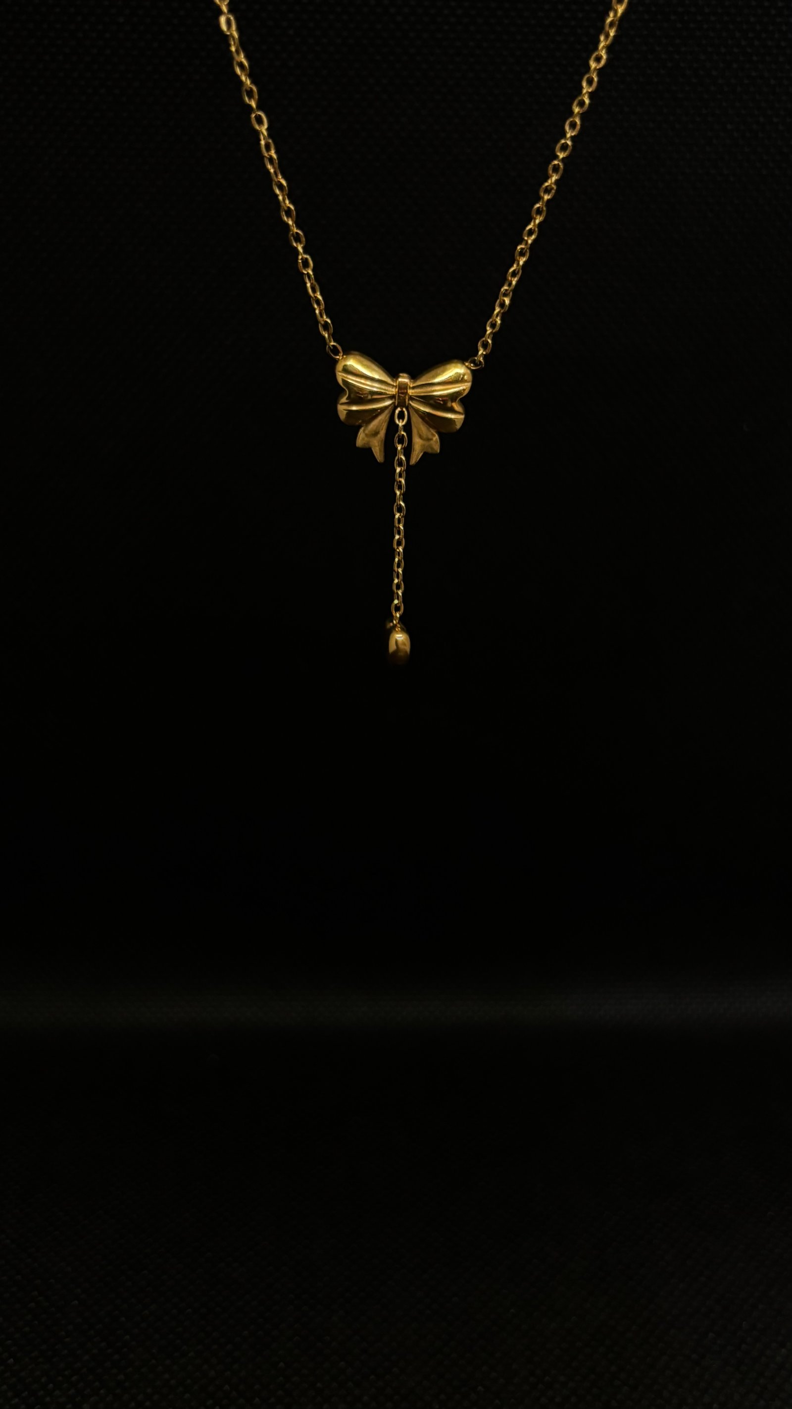 Drop Bow Necklace